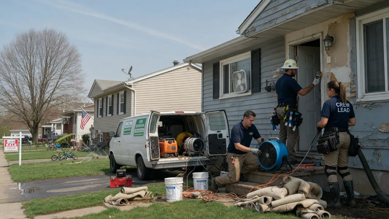 Flood Cleanup in Woodstock, IL near me