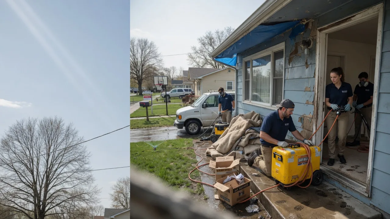 Basement Flood Cleanup in Woodstock, IL near me